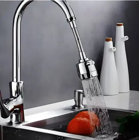 Faucet-360 Degree Flexible Stainless Steel Rotating 2 Modes Water Saving Faucet